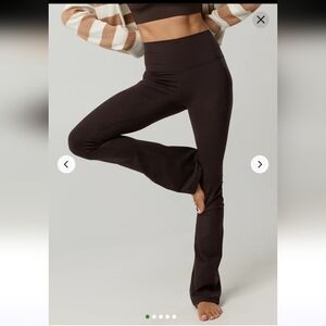 Aerie Offline High-Rise Bootcut Yoga Pants in Dark Chocolate